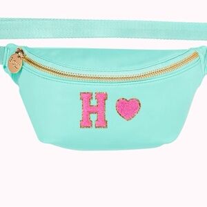 Stoney Clover Lane Classic Fanny Pack in Cotton Candy “H 🩷” Patches